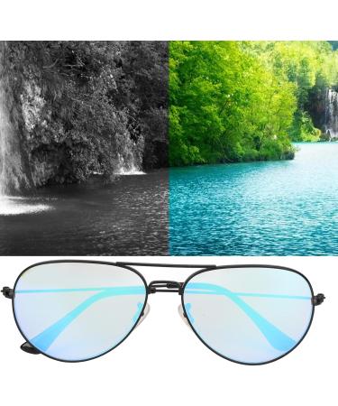 Red Green Colorblind Corrective Glasses Set - Includes Glasses Case Cleaning Cloth & Test Card for Enhanced Vision - Buy Online on SooperMarket.com
