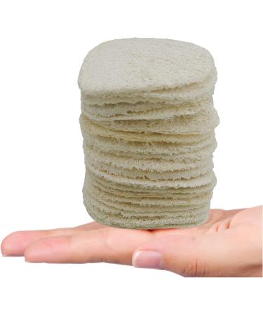 15 Pack Mini Exfoliating Loofah Face Pads - Eco-Friendly Shower Scrubber & Makeup Cleanser - Buy Online on SooperMarket.com