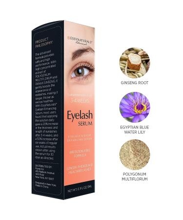 EssyNaturals Eyebrow Growth Serum - Irritation-Free Formula for Longer, Thicker, Fuller Eyebrows | Guaranteed Results in 3-4 Weeks - Buy Online on SooperMarket.com