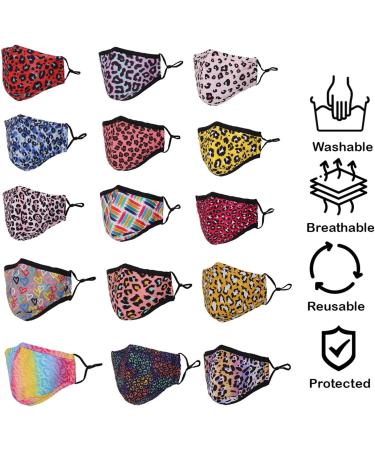 Buy Washable Reusable 3 Layers Cotton Cloth - Pink Leopard Print One Size Fits Most | International Shipping Available - Buy Online on SooperMarket.com