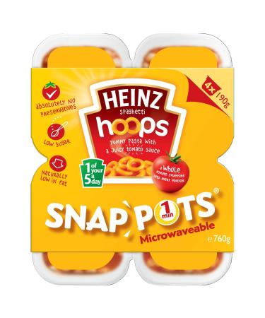 Heinz Hoops Snap Pots 4 x 190g