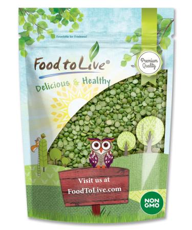 Green Split Peas, 5 Pounds  Non-GMO Verified, Dried, Vegan, Kosher, Bulk. Easy to Cook. Rich in Protein, Fiber, Essential Minerals. Great for Pea Soup, Stews, Salads. Perfect to Serve with Rice. 5 Pound (Pack of 1)