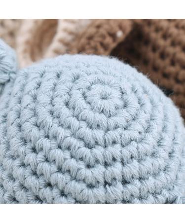 Mini Knitted Elephant Heads Pacifier Chain for Newborn Teething Toy - Buy Online on SooperMarket.com