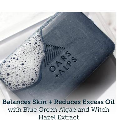 Oars + Alps Exfoliating Bar Soap | Dermatologist Tested, Shea Butter Hydrating | Vegan & Gluten Free - Buy Online on SooperMarket.com