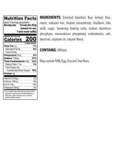 Krusteaz Light & Crispy Belgian Waffle Mix - No Artificial Flavors  Colors  or Preservatives  28 OZ. (Pack of 3) Belgian-Waffle 28 Ounce (Pack of 3) - Buy Online on SooperMarket.com
