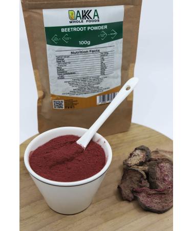 AKKA Whole Foods | Premium Oven Dried Red Beetroot Powder | Vegan Friendly | Natural Healthy Snack | No Added Sugar | 250g Pack