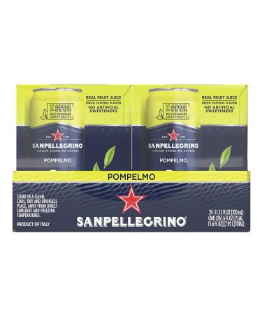 Sanpellegrino Pompelmo Sparkling Grapefruit Beverage - 24 Pack, 11.15 Fl Oz Cans - Buy Online on SooperMarket.com