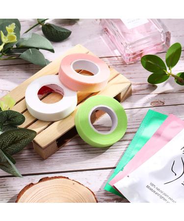 9 Rolls Eyelash Extension Tape with 60 Pairs of Under Eye Gel Pads - Breathable Fabric Lash Tape for Eyelash Extensions - Beauty Tool Set - Buy Online on SooperMarket.com