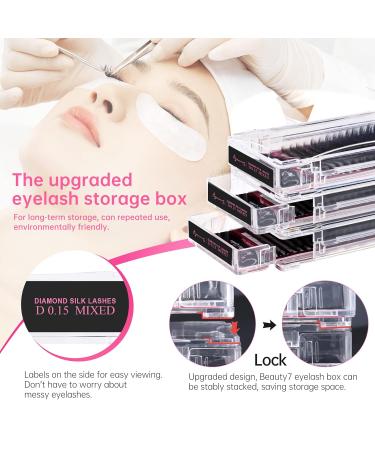 Shop WeiMB Single Eyelashes - 1:1 Glossy Silk Volume Extensions | D-Curl 0.07mm Thickness | 4 PCs (11mm-11mm-12mm-12mm) - International Shipping - Buy Online on SooperMarket.com