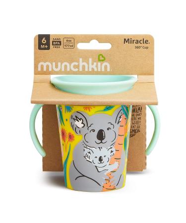 Munchkin Miracle 360 Wildlove Trainer Cup 6 Oz - Koala | Leak-Proof Sippy Cup - Buy Online on SooperMarket.com