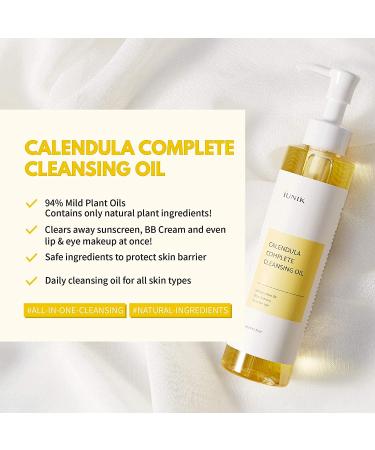 iUNIK Calendula Complete Cleansing Oil 200ml | Gentle Makeup Remover & Hydrating Cleanser - Buy Online on SooperMarket.com