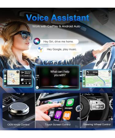 2024 Style Wireless Carplay/Android Auto Adapter | OEM Wired Conversion | USB A/C Compatible | Plug & Play Setup - Buy Online on SooperMarket.com