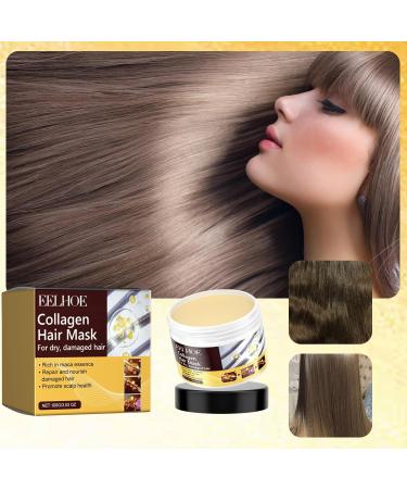 FunnAura Argan Oil Collagen Hair Deep Repair Collagen Mask for Dry Damaged Hair all Types - Buy Online on SooperMarket.com