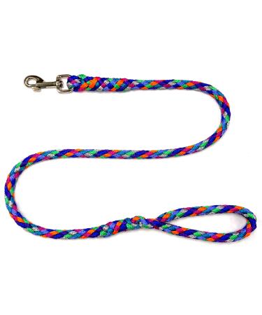 Dog leash large dogs jumbo with hand loop up to 80 kg / guide line / practice line / training line very stable 17 colors (1.30m Florida (7 pastel colors)) 1.30m Florida (7 pastel colors))