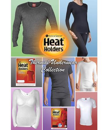 HEAT HOLDERS Men's Thermal Underwear Short Sleeve Vest - White, Size M (38-40) - Buy Online on SooperMarket.com