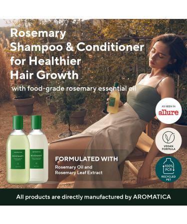 AROMATICA Rosemary Scalp Scaling Shampoo & Conditioner Gift Set - 400ml | Vegan Hair Care with Rosemary Oil for Dry, Itchy Scalp - Buy Online on SooperMarket.com