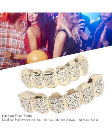 Hip Hop Teeth Set Teeth Protection Hip Hop Teeth Brace for Halloween Party for Hip Hop Fashion Shows for Birthday(gold) - Buy Online on SooperMarket.com