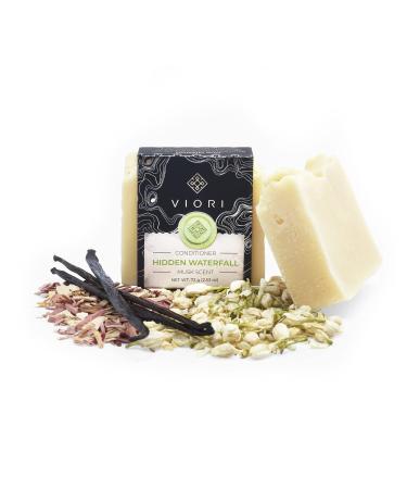 Viori Hidden Waterfall Conditioner Bar - Handcrafted with Longsheng Rice Water & Natural Ingredients - Sulfate-free  Paraben-free  Cruelty-free  Phthalate-free  pH balanced 100% Vegan  Zero-Waste