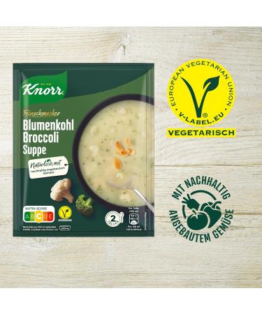 Knorr Gourmet Cauliflower Broccoli Soup - Delicious Vegetable Soup with Sustainably Grown Veggies | 13x2 Plates (48g) - Buy Online Internationally - Buy Online on SooperMarket.com