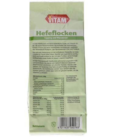 VITAM Yeast Flakes - Low Sodium (200g) | Nutritional Flavor Boost for Healthy Meals - International Shipping Available - Buy Online on SooperMarket.com