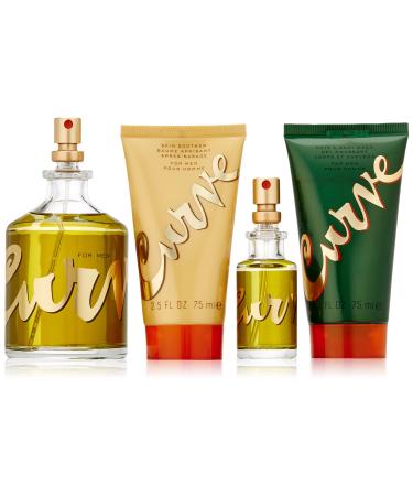 Curve Fragrance Set 4 Count 4.7 Fl Oz (Pack of 1)