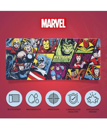 Grupo Erik XXL Marvel Gaming Mouse Pad - Water-Repellent Nutschproof Desk Pad for PC Accessories - Buy Online on SooperMarket.com
