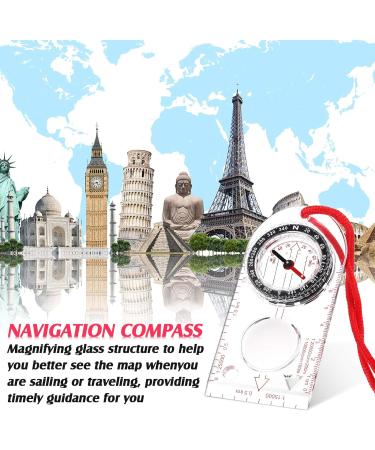 Skylety Navigation Compass - Perfect for Boy Scouts & Hiking | Adjustable Inclination & Compact Size (12.5 x 6.0 cm) - Buy Online on SooperMarket.com