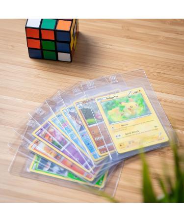 Semi Rigid Card Holders with 50 Penny Sleeves - Baseball Card Protectors 3-5/16 x 4-7/8 - 50 Pack Trading Card Sleeves - Buy Online on SooperMarket.com