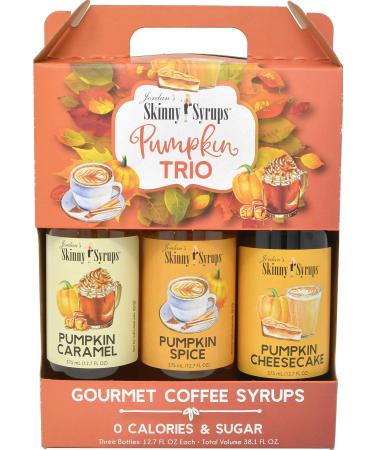 Jordans Sugar Free Skinny Syrups 3 Pack: Pumpkin Spice, Pumpkin Caramel, Pumpkin Cheesecake