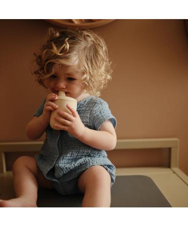 Mushie 100% Silicone Baby Sippy Cup | 6 Months+ | Shifting Sand Color - Buy Online on SooperMarket.com