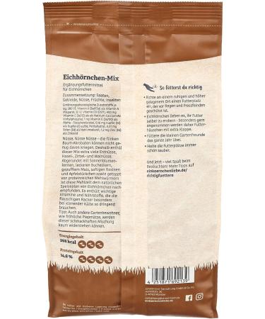 Elle's Squirrel Feed - Nutty Variety 5x600g | Winter Vitamins & Nuts | 100% Natural Squirrel Mix - Buy Online on SooperMarket.com