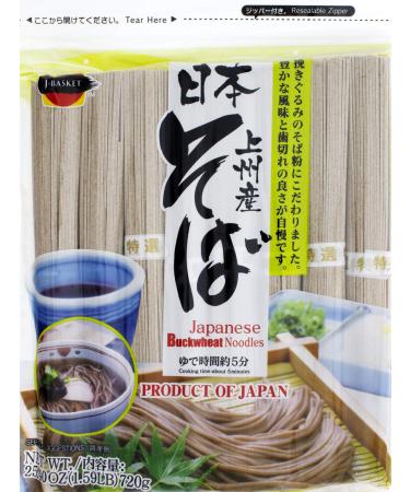 J-Basket Dried Buckwheat Soba Noodles, 25.40 Ounce