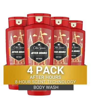 Old Spice Body Wash for Men After Hours Scent 16 Fl Ounce (Pack of 4)