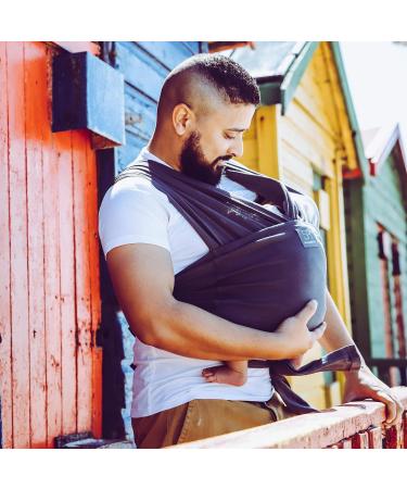 Dreamgenii SnuggleRoo Hybrid Baby Carrier & Wrap | Charcoal Grey | From Birth to Toddler - Buy Online on SooperMarket.com