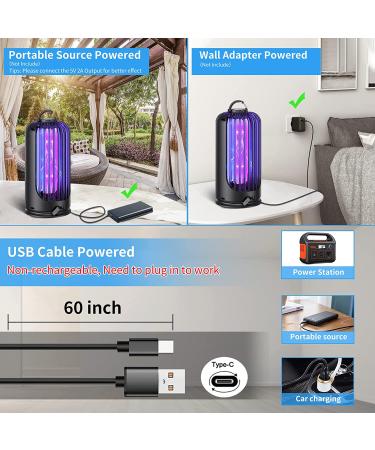3600V Electric Bug Zapper - Indoor Outdoor Mosquito Killer with Waterproof Pest Control - 60inch USB Cable Included for Home, Patio, Backyard, Camping - Buy Online on SooperMarket.com