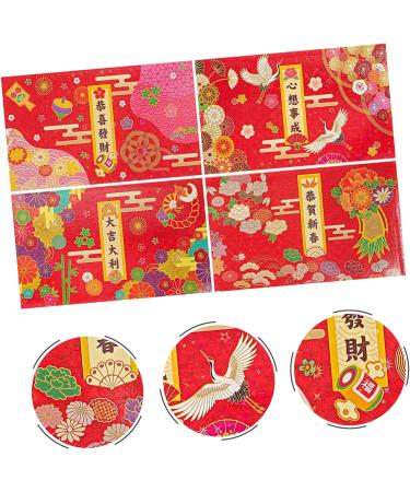 Didiseaon 24 Pcs Japanese Spring Festival Red Packet Asian Red Envelope Chinese Red Envelopes Lais See Packet See Envelopes Wedding Favors Bunny Gift Money Envelopes Rabbit Personality Paper As Shown 1x2pcs 16.8X9.8CMx2pcs - Buy Online on SooperMarket.com