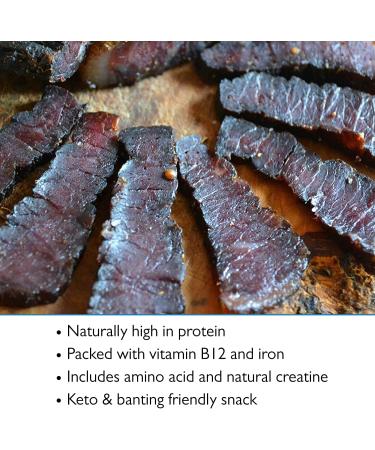 Biltong Man Traditional Lean Beef Biltong | Healthy High Protein Snack | Low Calorie, Gluten-free & Keto-friendly | 500g Pack - Buy Online on SooperMarket.com