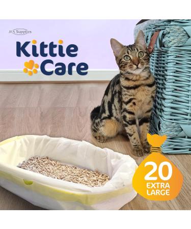 Pack of 20 XL Kittie Care Cat Litter Liners for Extra Large Box - Buy Online on SooperMarket.com