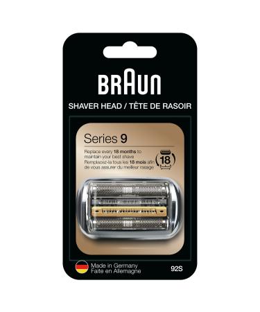 Braun Series 9 Electric Shaver Replacement Head - 92S - Compatible with all Series 9 Electric Razors 9290cc, 9291cc, 9370cc, 9293s, 9385cc, 9390cc, 9330s, 9296cc 92S Replacement Head