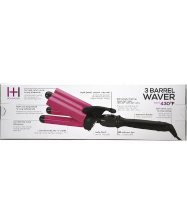 Hot and Hotter 3 Barrel Waver | 430 F Styling Tool for Perfect Waves - Shop Internationally - Buy Online on SooperMarket.com