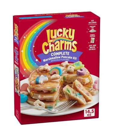 Betty Crocker Lucky Charms Complete Marshmallow Pancake Mix, 14.5 oz Box