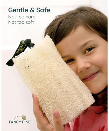 100% Natural Egyptian Luffa Sponge Set for Peeling Skin | Organic Dusch-Luffa Body Sponge for Cellulite & Dry Skin - Buy Online on SooperMarket.com