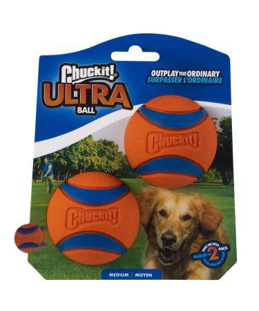 Chuckit! Ultra Ball Dog Toy Medium 2 Balls