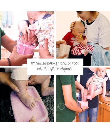 BabyRice Large Hand and Foot Casting Kit with Metallic Paint (Lilac) - Perfect Keepsake for Baby's Memories - Buy Online on SooperMarket.com