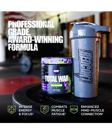 REDCON1 Total War Pre Workout Powder Blue Lemonade - Beta Alanine + Citrulline Malate Vegan & Keto Friendly Preworkout for Men & Women with 250mg of Caffeine - Fast Acting HMB (30 Servings) - Buy Online on SooperMarket.com