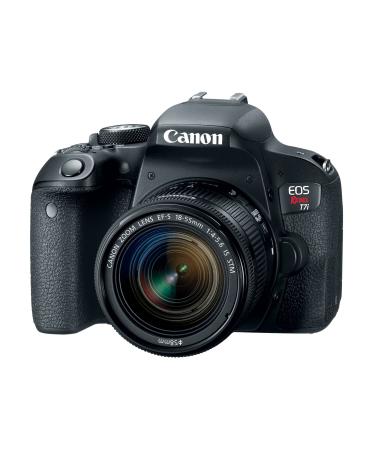 Canon EOS Rebel T7i US 24.2 Digital SLR Camera with 3-Inch LCD, Black (1894C002) Black w/ 18-55mm