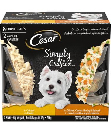 CESAR Simply Crafted Wet Dog Food Variety Packs | Adult Dog Food with Chicken Vegetables Fruits and Grains - Buy Online on SooperMarket.com