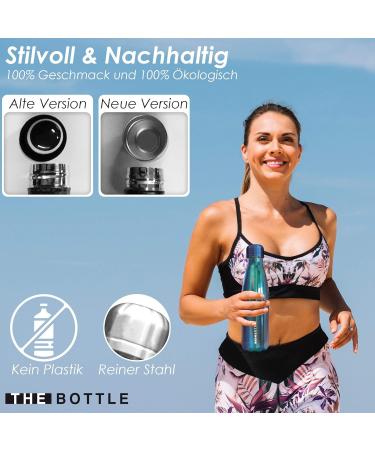 Xanadoo Stainless Steel Drinking Bottle 500ml - Eco-Friendly BPA-Free Leak-Proof Thermos for Camping Sports & School - Blue Chrome - Buy Online on SooperMarket.com