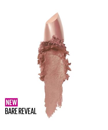 Maybelline Color Sensational Lipstick  Lip Makeup  Cream Finish  Hydrating Lipstick  Nude  Pink  Red  Plum Lip Color  Bare Reveal  0.15 oz; (Packaging May Vary) 177 BARE REVEAL - Buy Online on SooperMarket.com