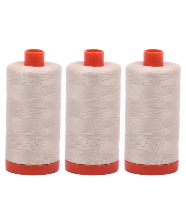 3-PACK - Aurifil Light Beige - A1050-2310 - Mako Cotton Thread Solid 50WT 1422Yds each 3 Spool Bundles